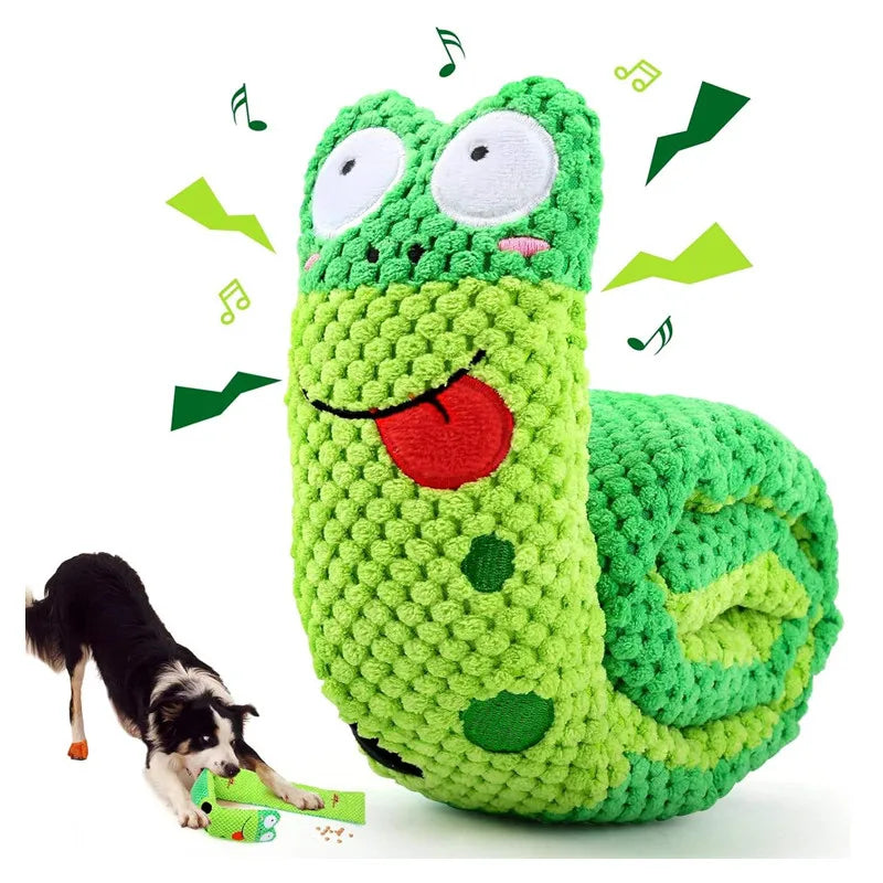 Snail Squeak Dog Puzzle Toy