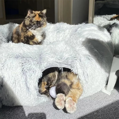 Cozy Tunnel Cat Bed Playground