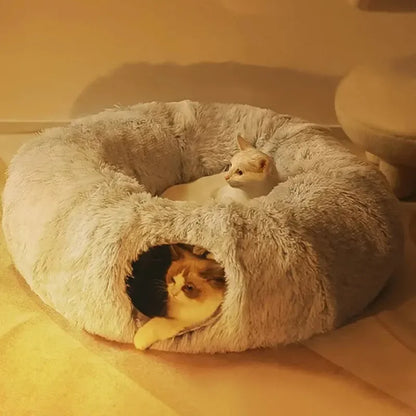 Cozy Tunnel Cat Bed Playground