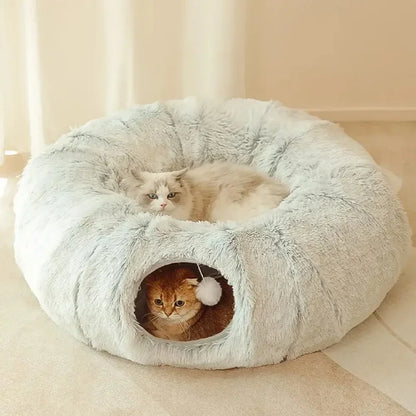 Cozy Tunnel Cat Bed Playground