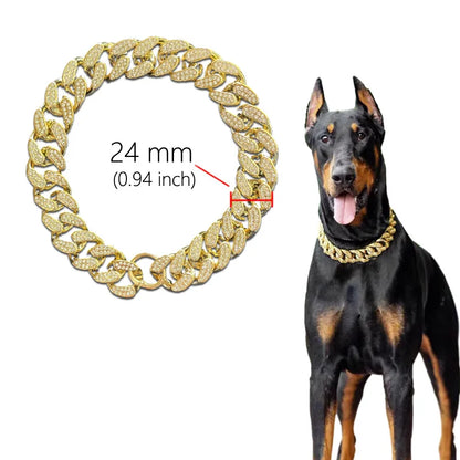 Stylish Thick Gold Chain Collar