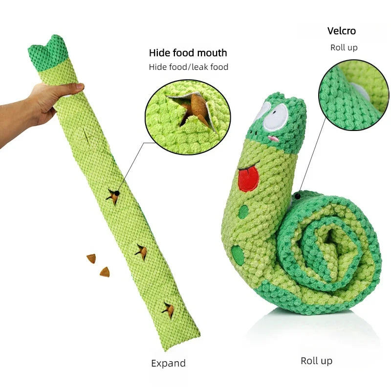 Snail Squeak Dog Puzzle Toy