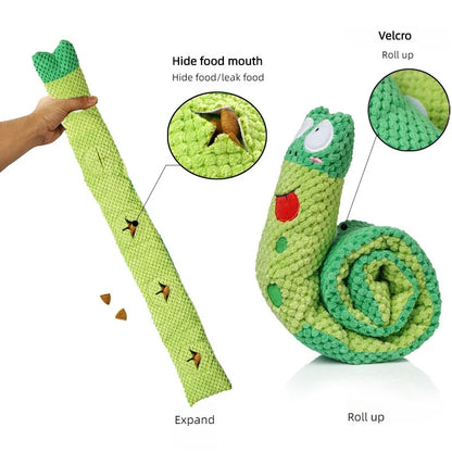 Snail Squeak Dog Puzzle Toy