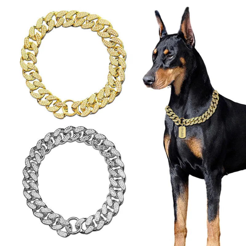 Stylish Thick Gold Chain Collar